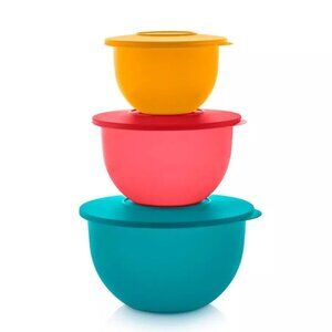 Tupperware Impressions Classic Bowl 3pc Set New Not in Original Packaging